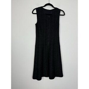 Theory Olethea Arminus Herringbone stretch Wool Blend Gray Sheath Dress Sz 2